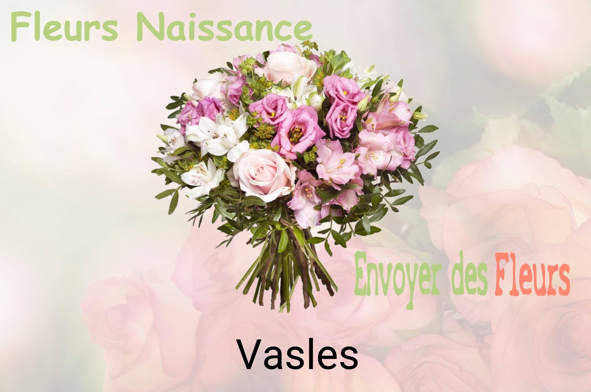 Bouquet de fleurs de naissance livré à Vasles